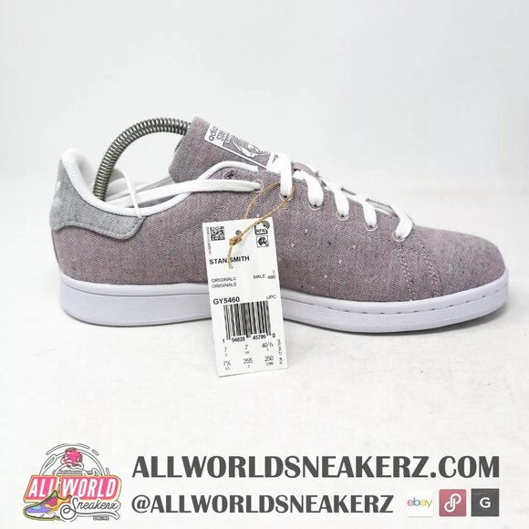 adidas Stan Smith Tennis Sneaker Recycled Textile MORPHLON® GY5460 Purple Grey - Picture 3 of 12